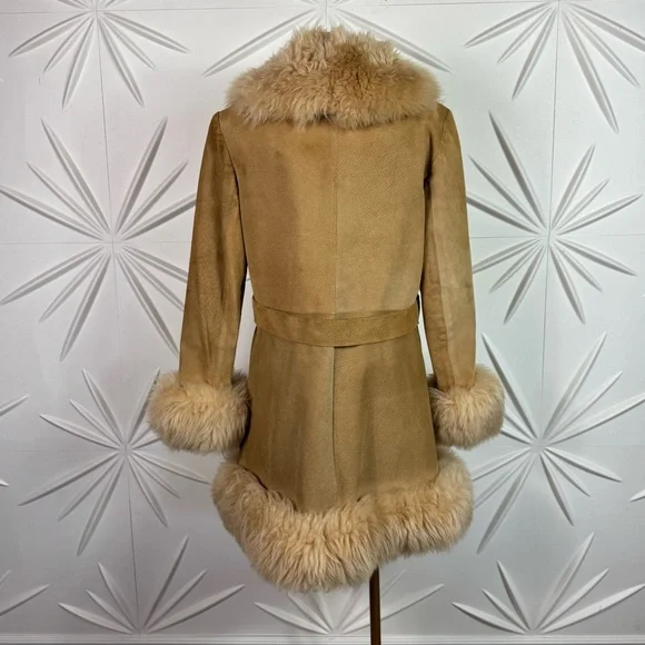 πΈ PENNY LANE COAT FREE PEOPLE VINTAGE ROSE BOWL CIRCA 1970βSπ€π½ - Picture 9 of 14